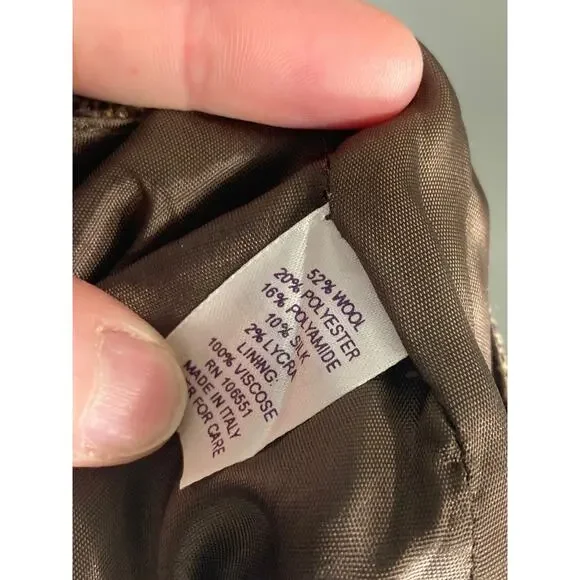 Calypso Cristianne Celle Wool Tweed Pencil Straight Skirt Classic Elegance ~Sz M - Picture 7 of 8